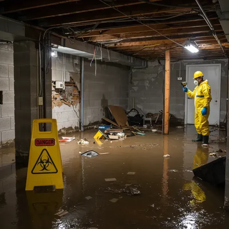 Flooded Basement Electrical Hazard in Calcasieu Parish, LA Property